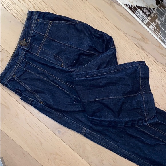 ASOS WHITE wide leg jeans with stitch detail - Picture 6 of 7